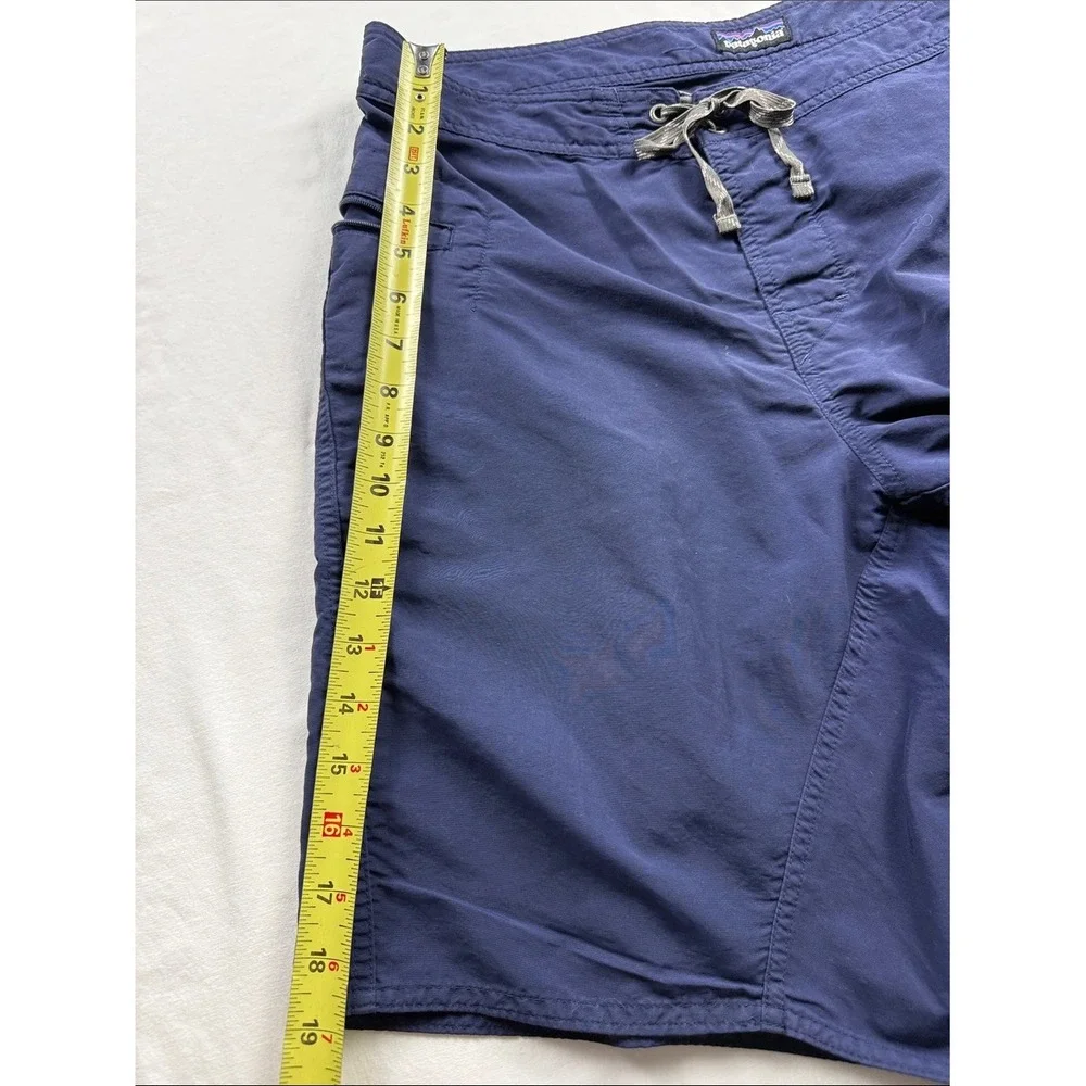 Patagonia Board Shorts Men's Blue Solid Swim Trunks